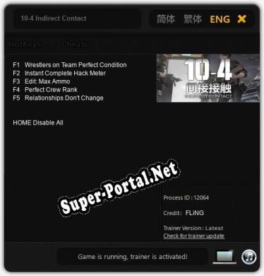 10-4 Indirect Contact: Читы, Трейнер +5 [FLiNG]