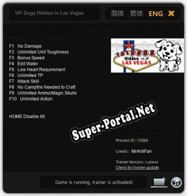 101 Dogs Hidden in Las Vegas: ТРЕЙНЕР И ЧИТЫ (V1.0.99)