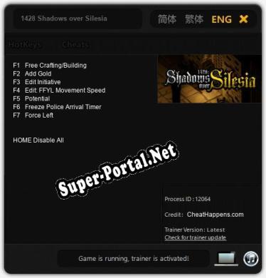 1428 Shadows over Silesia: Трейнер +7 [v1.1]