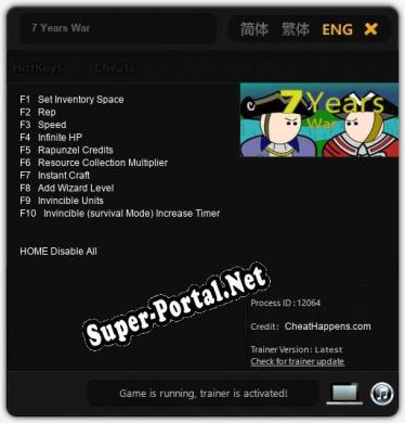 7 Years War: Читы, Трейнер +10 [CheatHappens.com]