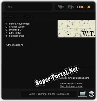 Трейнер для W.T. [v1.0.5]