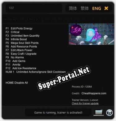 Трейнер для 137 [v1.0.8]