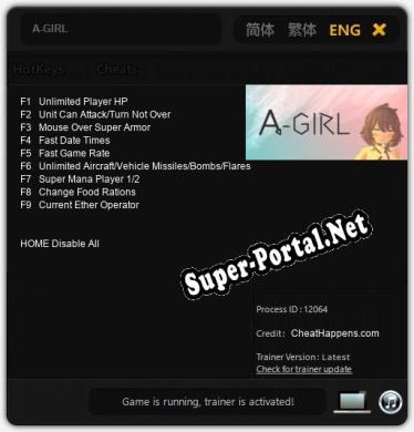 Трейнер для A-GIRL [v1.0.9]
