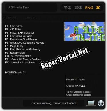 A Slime In Time: Читы, Трейнер +12 [dR.oLLe]