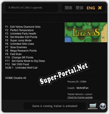 A World of Little Legends: Читы, Трейнер +13 [MrAntiFan]