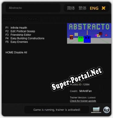 Abstracto: ТРЕЙНЕР И ЧИТЫ (V1.0.63)