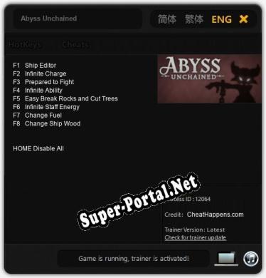 Трейнер для Abyss Unchained [v1.0.2]