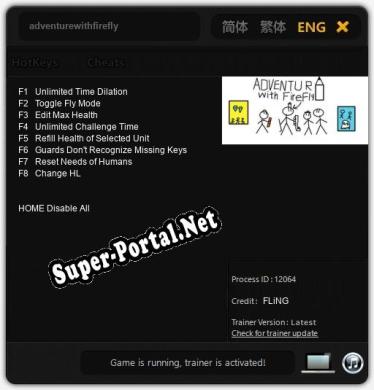 adventurewithfirefly: Трейнер +8 [v1.1]