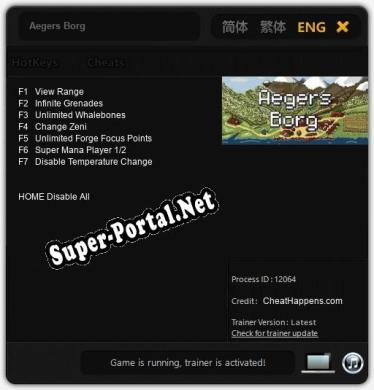 Трейнер для Aegers Borg [v1.0.6]