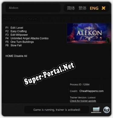 Alekon: Читы, Трейнер +6 [CheatHappens.com]