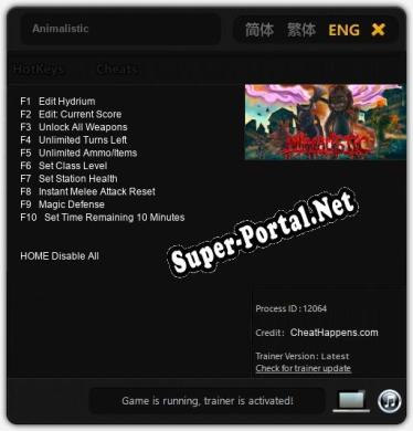 Animalistic: Читы, Трейнер +10 [CheatHappens.com]