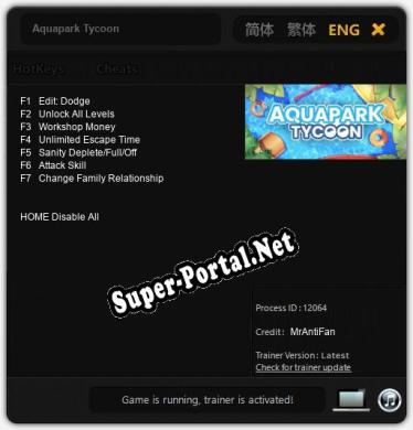 Aquapark Tycoon: Трейнер +7 [v1.6]