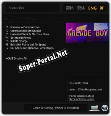 Arcade Boy: Читы, Трейнер +7 [CheatHappens.com]