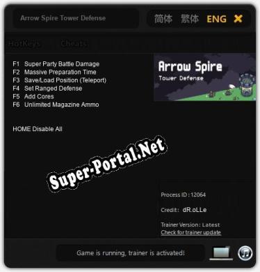 Arrow Spire Tower Defense: Трейнер +6 [v1.5]