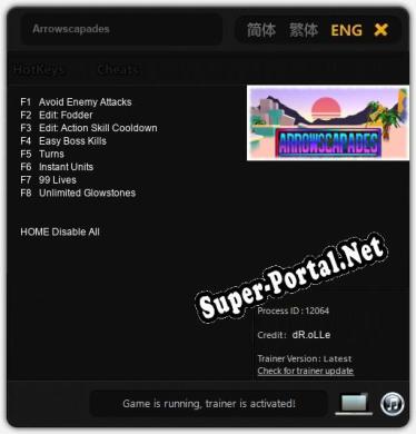 Трейнер для Arrowscapades [v1.0.5]