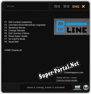 B-Line: Трейнер +8 [v1.4]