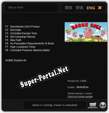 Bacon Roll: ТРЕЙНЕР И ЧИТЫ (V1.0.88)