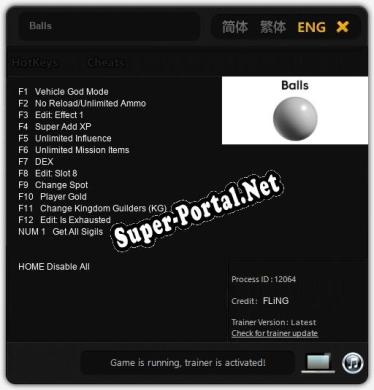 Трейнер для Balls [v1.0.9]