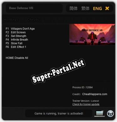Base Defense VR: ТРЕЙНЕР И ЧИТЫ (V1.0.87)