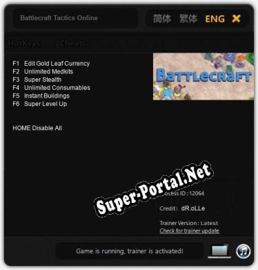 Battlecraft Tactics Online: Трейнер +6 [v1.6]