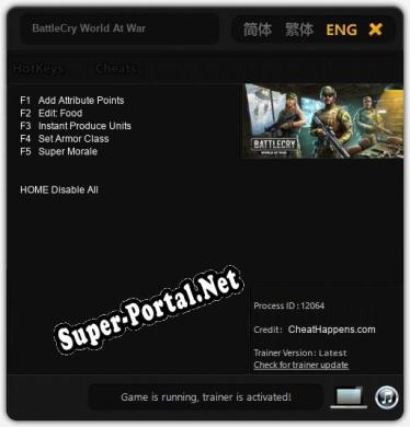 BattleCry World At War: Читы, Трейнер +5 [CheatHappens.com]