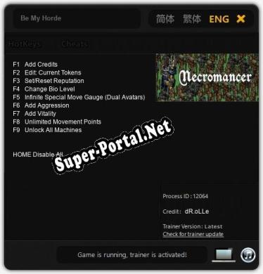 Трейнер для Be My Horde [v1.0.4]