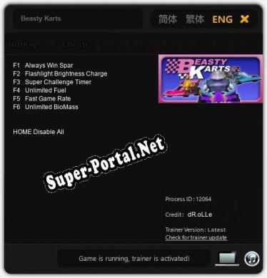 Beasty Karts: Трейнер +6 [v1.5]