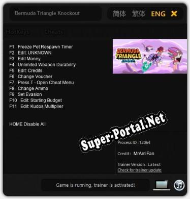 Трейнер для Bermuda Triangle Knockout [v1.0.4]