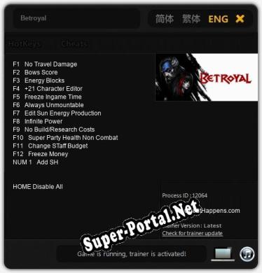 Betroyal: Трейнер +13 [v1.8]