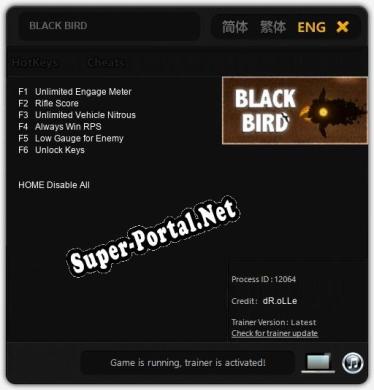 BLACK BIRD: Трейнер +6 [v1.9]