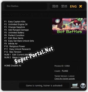 Bot Battles: Трейнер +14 [v1.7]