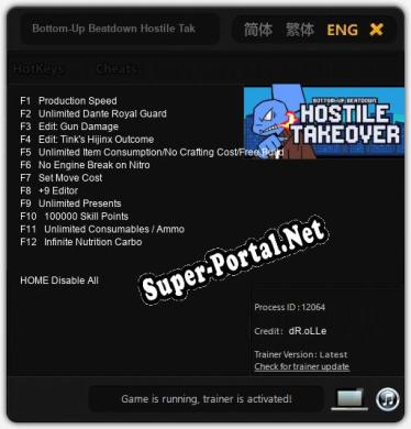 Bottom-Up Beatdown Hostile Takeover: Читы, Трейнер +12 [dR.oLLe]