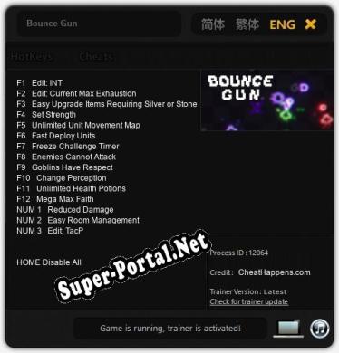 Bounce Gun: Читы, Трейнер +15 [CheatHappens.com]