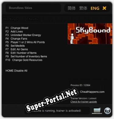 Boundless Skies: Трейнер +10 [v1.2]