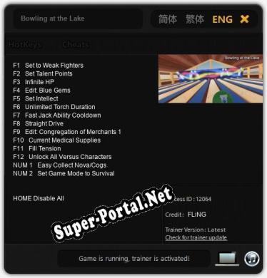 Bowling at the Lake: ТРЕЙНЕР И ЧИТЫ (V1.0.90)