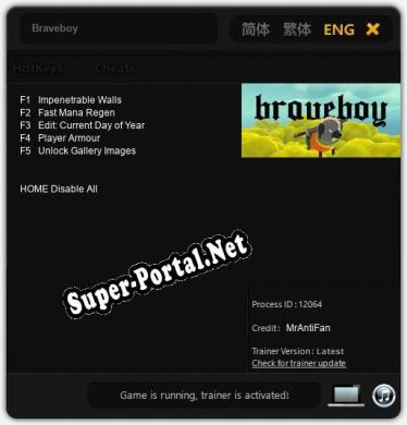 Braveboy: ТРЕЙНЕР И ЧИТЫ (V1.0.6)