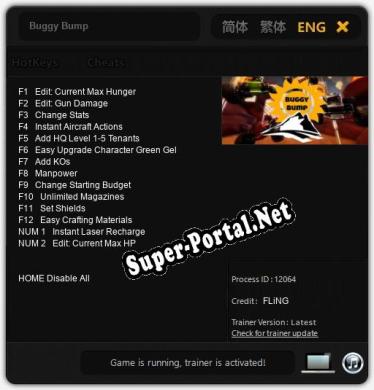 Трейнер для Buggy Bump [v1.0.9]