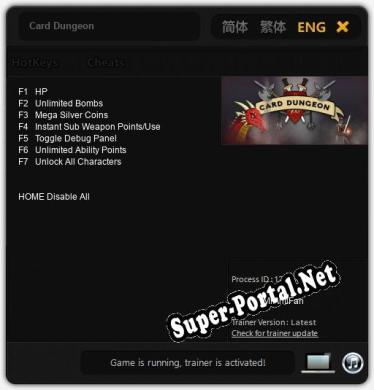 Card Dungeon: Трейнер +7 [v1.9]