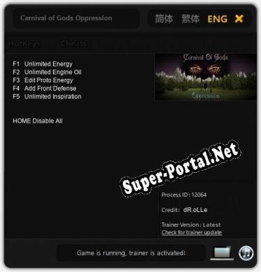 Carnival of Gods Oppression: Читы, Трейнер +5 [dR.oLLe]