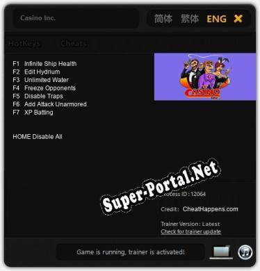 Casino Inc.: ТРЕЙНЕР И ЧИТЫ (V1.0.49)