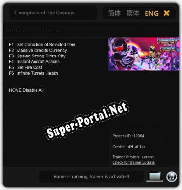 Champions of The Cosmos: Читы, Трейнер +6 [dR.oLLe]