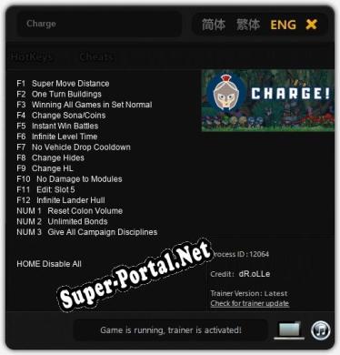 Charge: Трейнер +15 [v1.9]