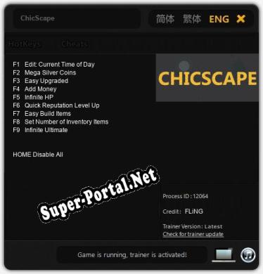 ChicScape: Читы, Трейнер +9 [FLiNG]