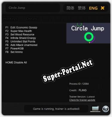 Трейнер для Circle Jump [v1.0.9]