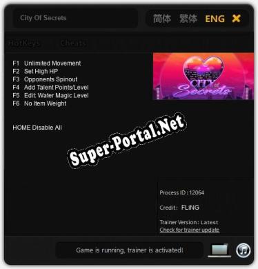 City Of Secrets: Читы, Трейнер +6 [FLiNG]