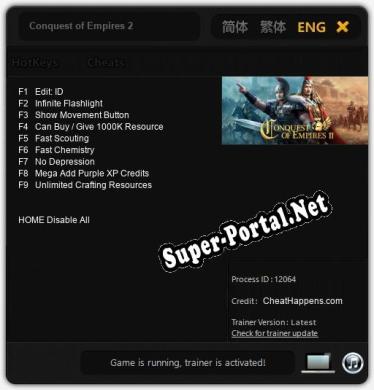 Conquest of Empires 2: ТРЕЙНЕР И ЧИТЫ (V1.0.93)