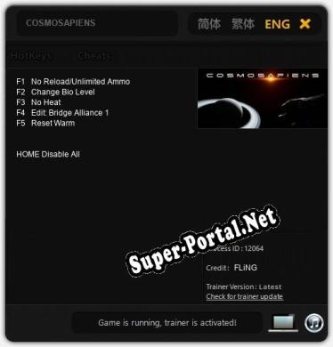 COSMOSAPIENS: Трейнер +5 [v1.5]