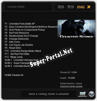 Counter-Strike: Читы, Трейнер +15 [FLiNG]
