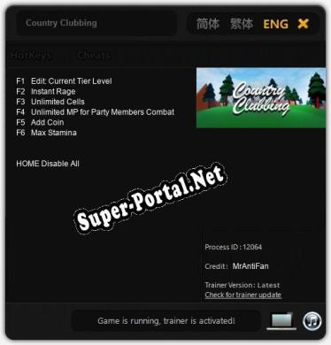 Country Clubbing: Читы, Трейнер +6 [MrAntiFan]