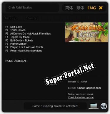 Crab Raid Tactics: Трейнер +8 [v1.9]